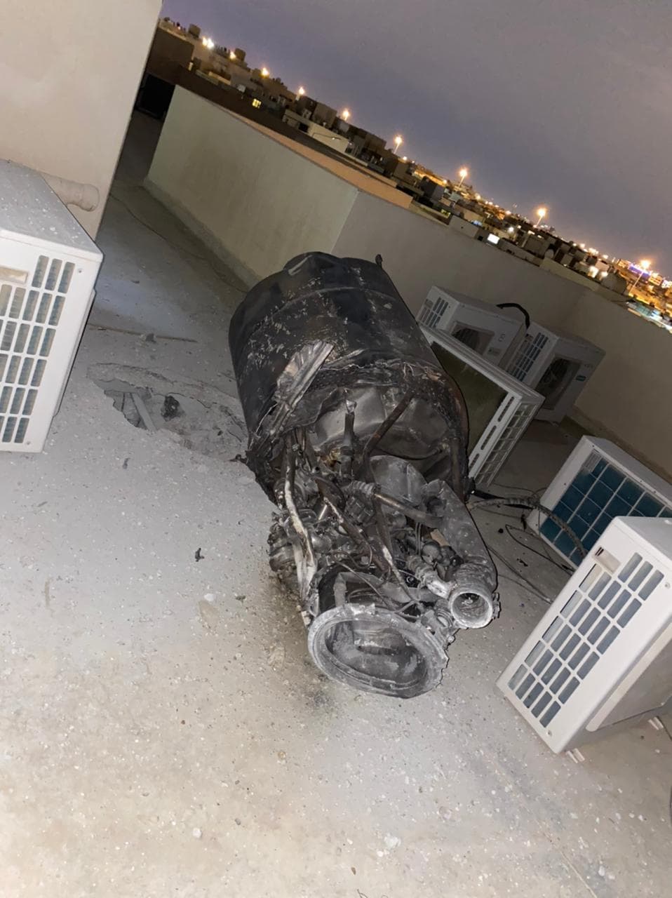منزل مواطن في الرياض يتعرض لشظايا بعد اعتراض صاروخ بالستي أطلقته مليشيا الحوثية