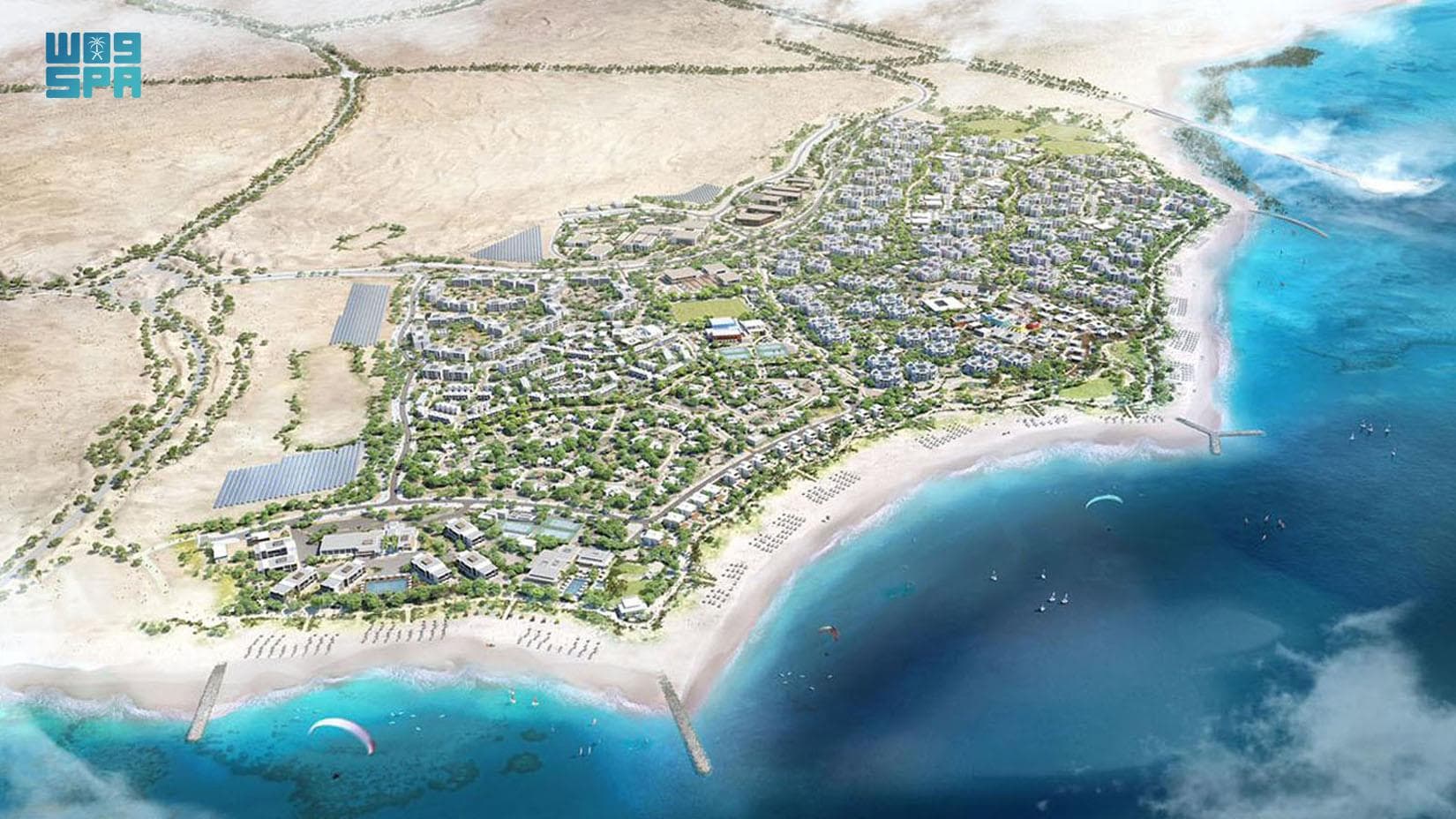 " البحر الأحمر" تدشن مشروع إنتاج المياه العذبة المستخلصة من أشعة الشمس والهواء