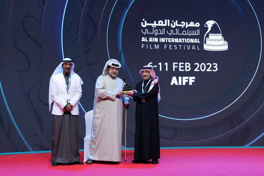 الممثل السعودي عبد الله المحيسن - الصورة من المركز الإعلامي لمهرجان العين السينمائي الدولي.