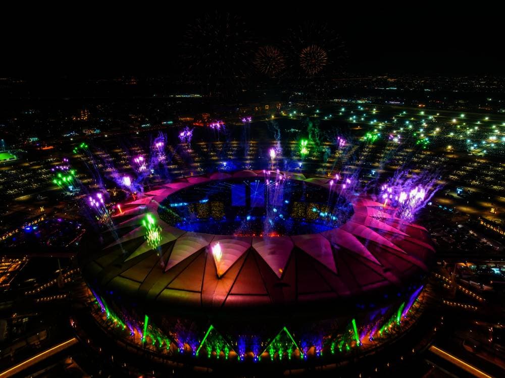 جانب من اختتام كأس العالم للأندية 2023 في جدة.