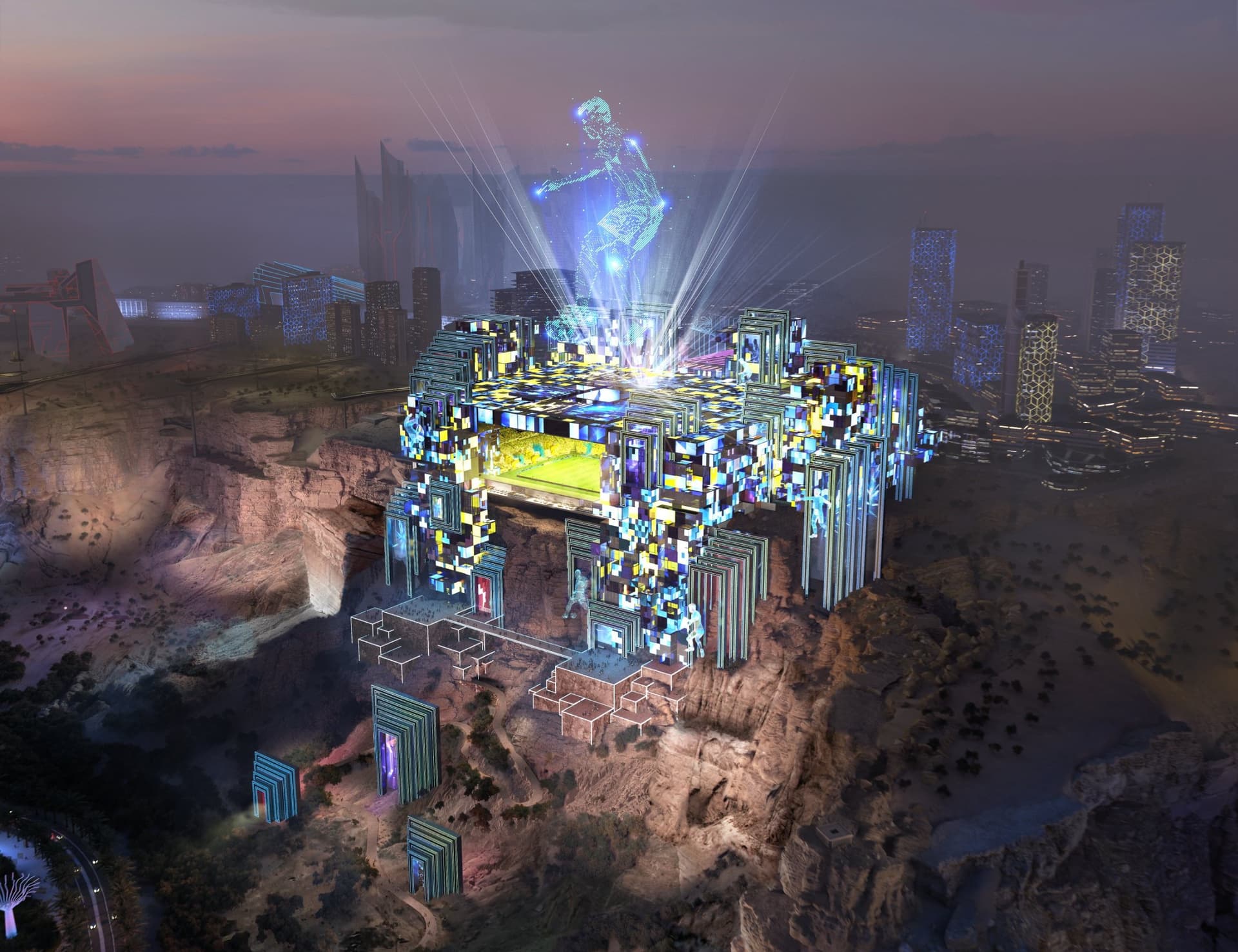 استاد محمد بن سلمان في القدية .. تصميم مبتكر وغير مسبوق