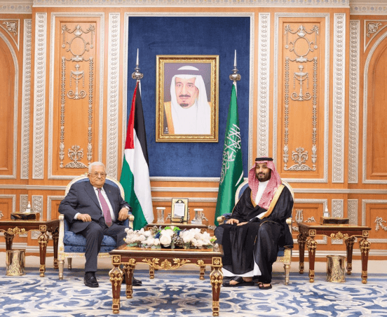 ولي العهد يؤكد وقوف السعودية إلى جانب الشعب الفلسطيني لنيل حقوقه وتحقيق السلام