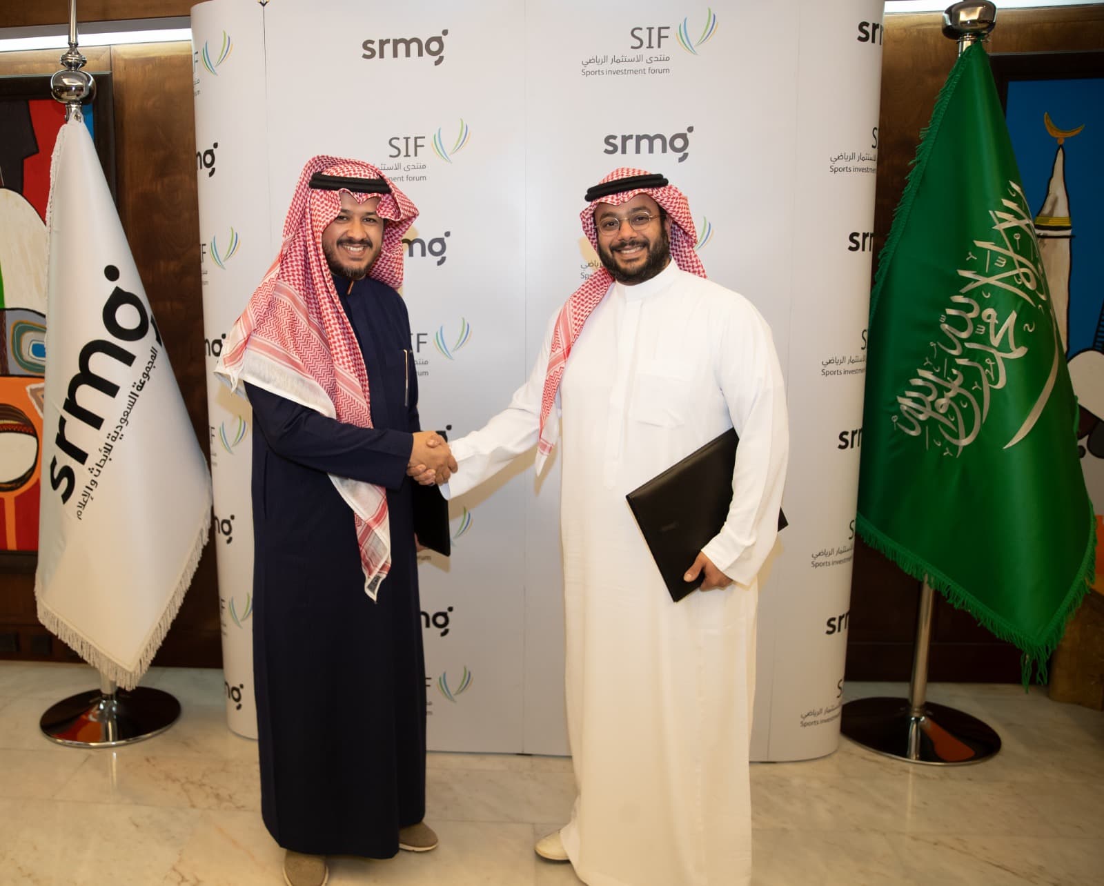 «منتدى الاستثمار الرياضي» يوقّع اتفاقية شراكة إعلامية مع مجموعة SRMG