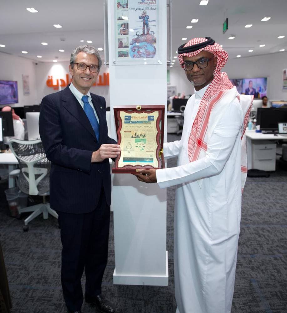 السفير الإيطالي: التحول الاقتصادي السعودي فتح أوجه تعاون جديدة مع إيطاليا