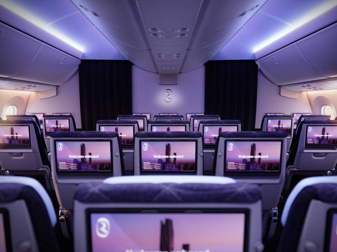 «طيران الرياض» يستعد للتشغيل بالكشف عن التصاميم الداخلية لأسطوله