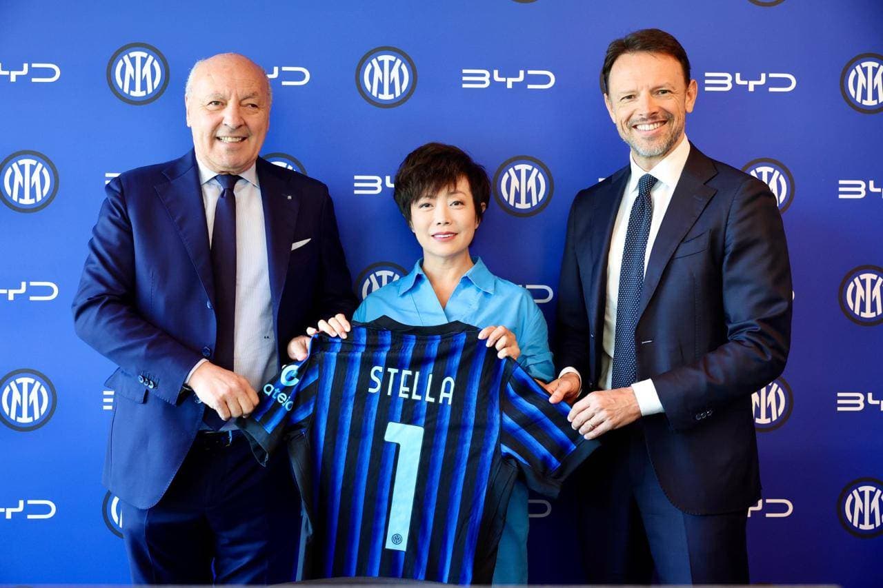 علاقة إنتر ميلان التجارية مع الصين طويلة الأمد .. "بي واي دي" شريكا للسيارات