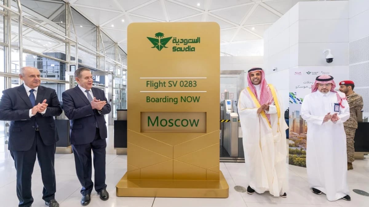 الخطوط السعودية تدشن اليوم أولى رحلاتها الجوية إلى روسيا