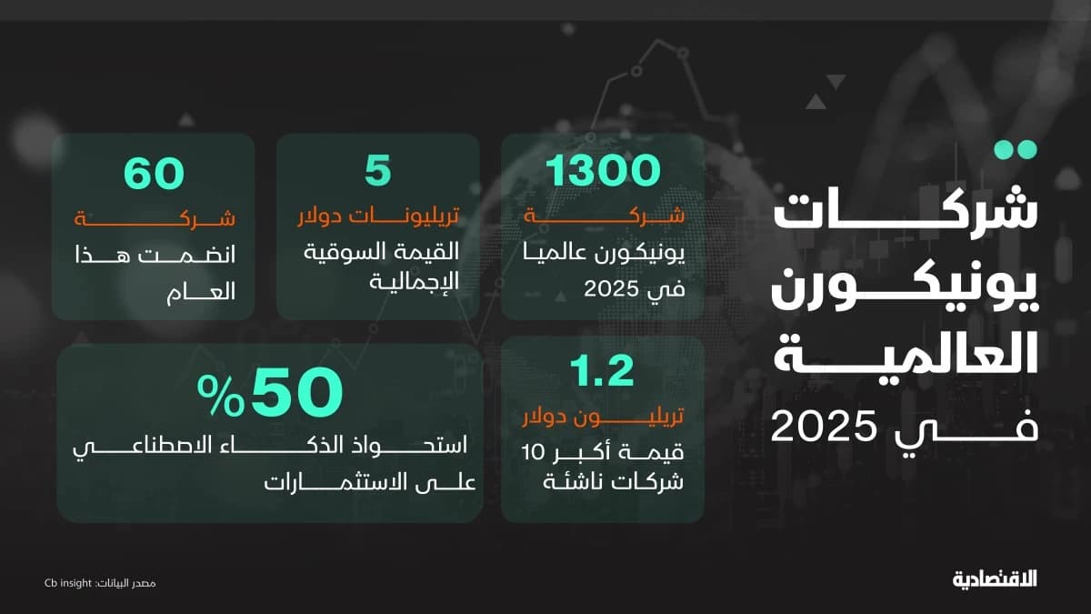 لماذا تباطأت وتيرة نمو شركات "يونيكورن" في 2025؟