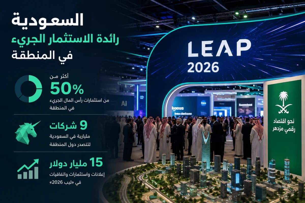 السعودية تستحوذ على 50 % من استثمارات رأس المال الجريء بالمنطقة