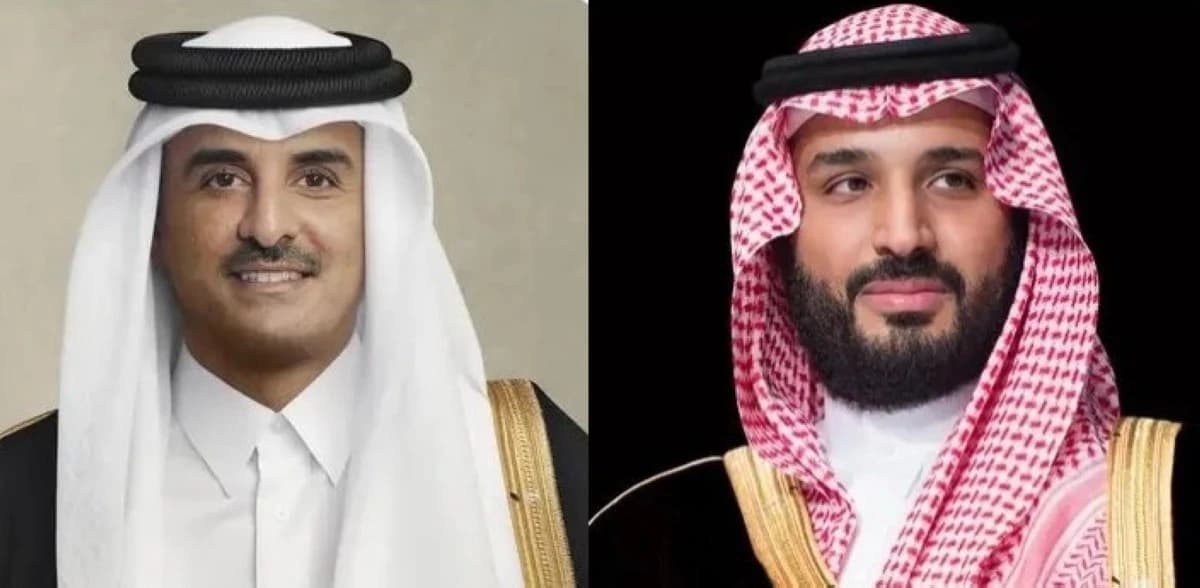 ولي العهد السعودي يبحث مع أمير قطر مستجدات الأوضاع في المنطقة