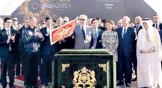 ملك المغرب يفتتح محطة نور 1 لإنتاج الطاقة الشمسية .. أكبر محطة من نوعها عالميا
