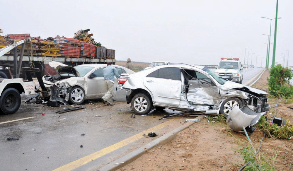 24 حالة وفاة يوميا في 45 ألف حادث مروري خلال يناير