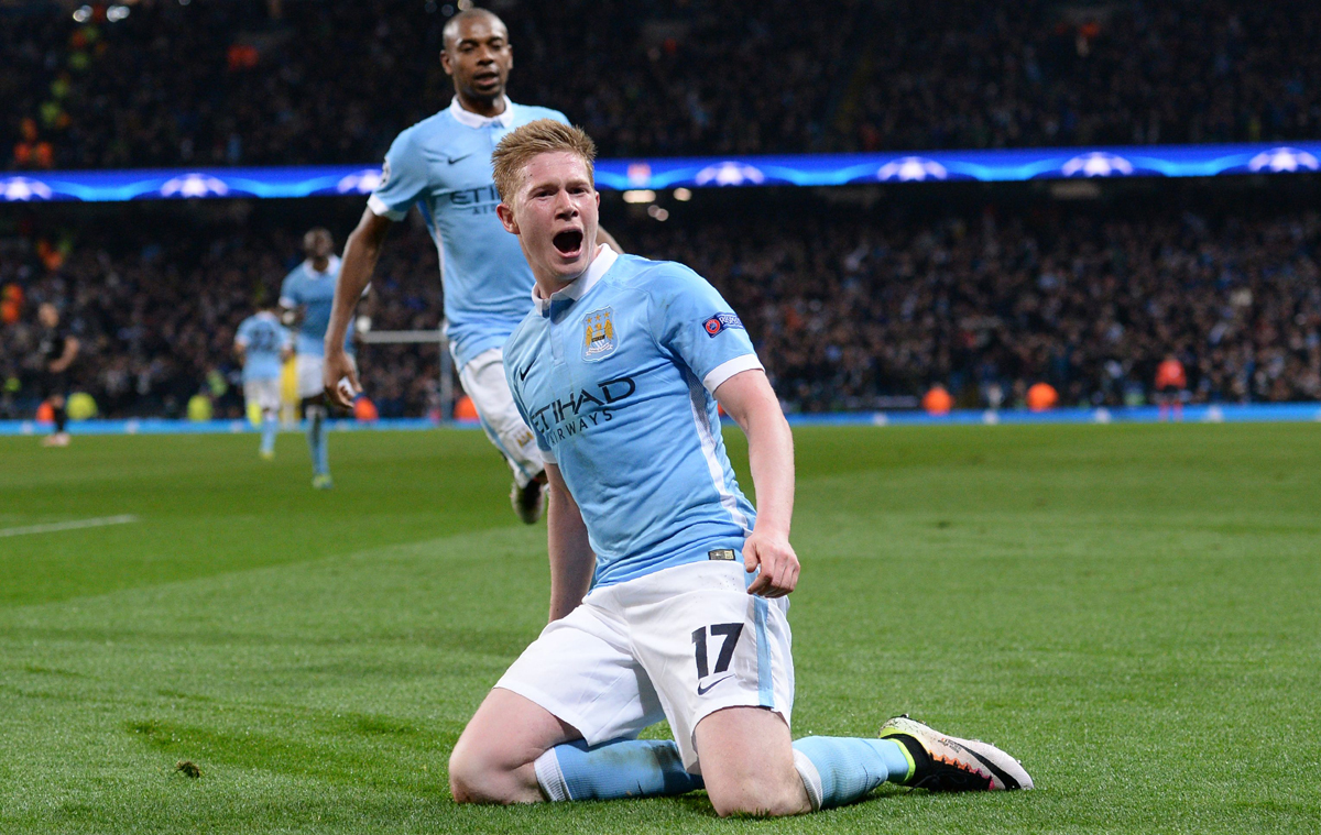 دي بروين يقود مانشستر لقهر باريس في أبطال أوروبا