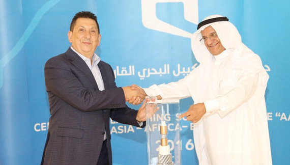 «موبايلي» تدشن الكيبل البحري القاريAAE-1