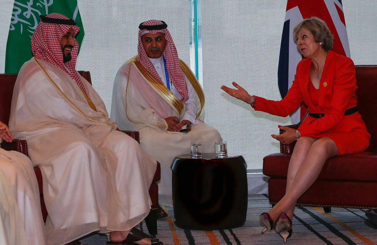 ولي ولي العهد يلتقي بوتين وكيري والرئيس الإندونيسي ورئيسة وزراء بريطانيا