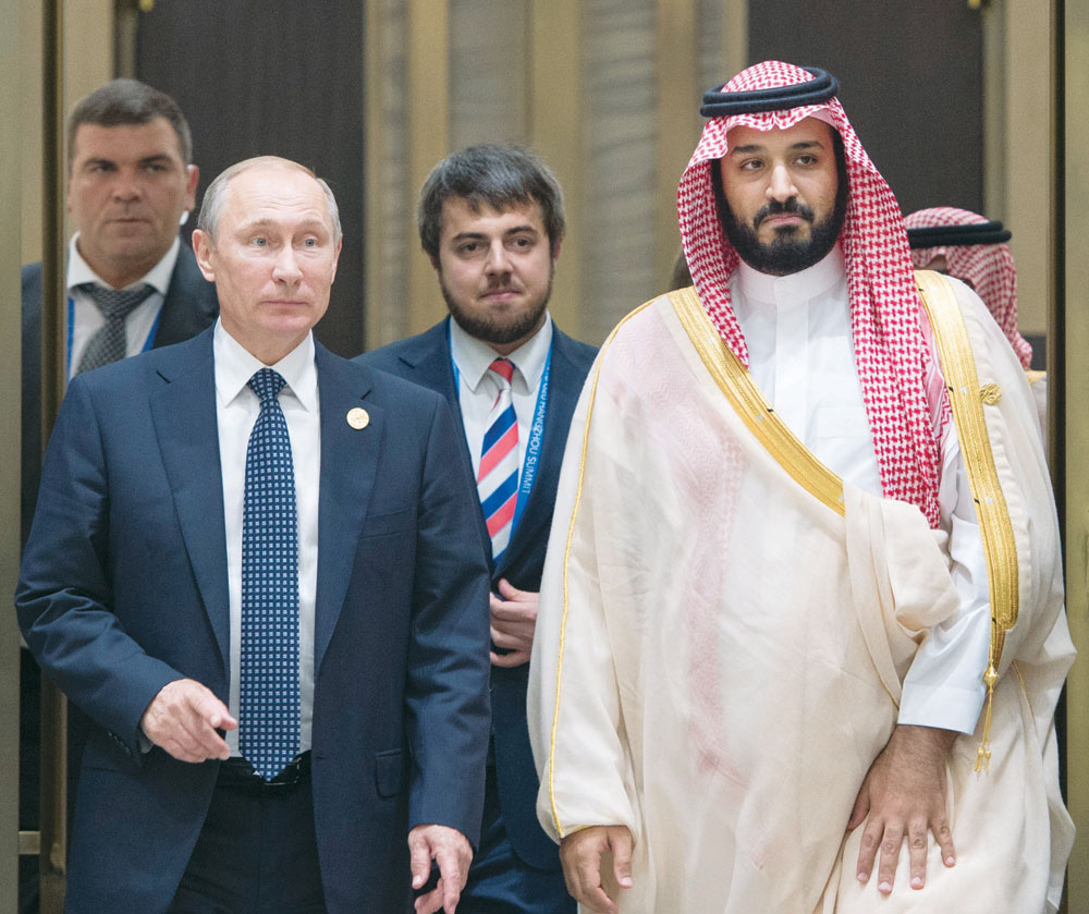 ولي ولي العهد والرئيس الروسي. 