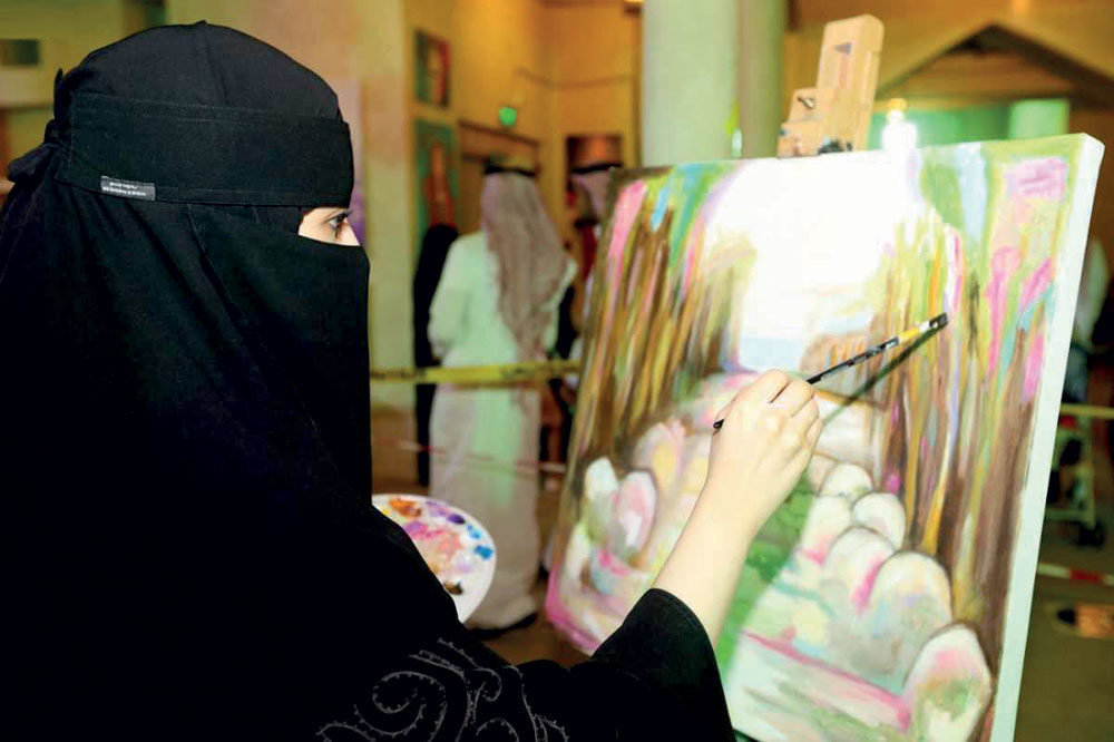 اشتمل المهرجان على برنامج للرسم.