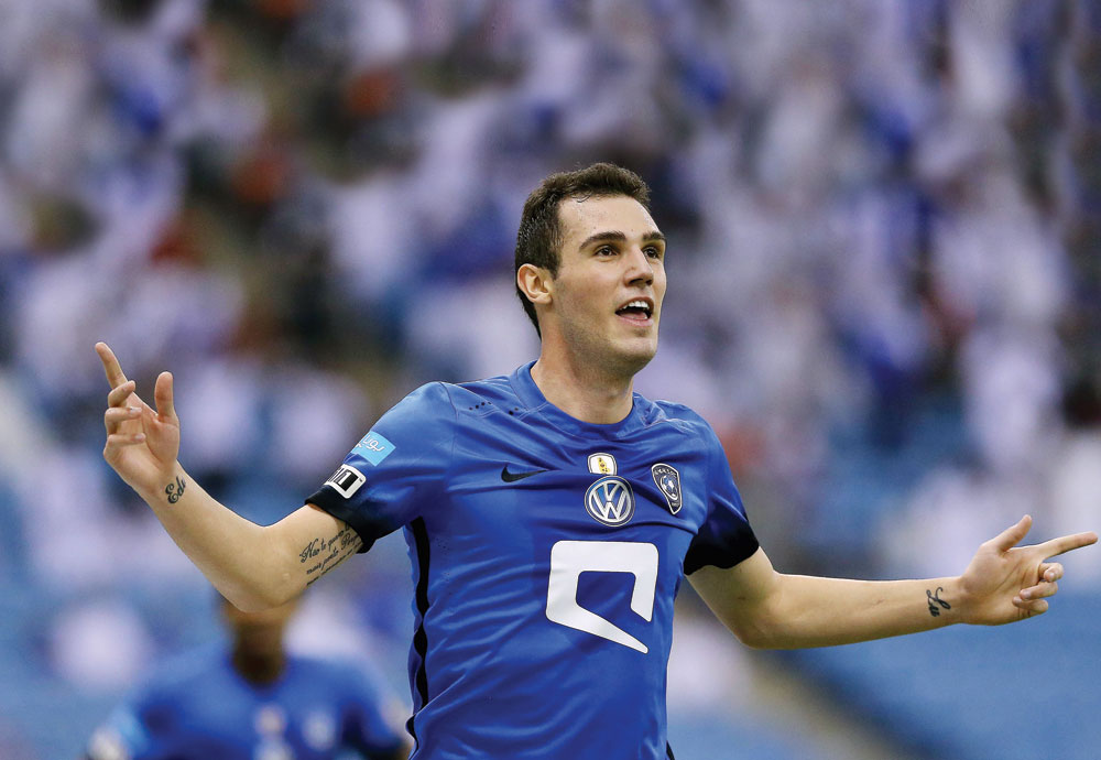 ليو فرحا بالهدف الثاني للهلال.
تصوير: أحمد يسري ـ «الاقتصادية»