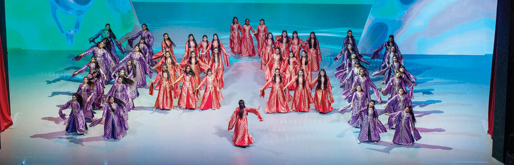 جانب من الحفل قدمه عدد من الأطفال.