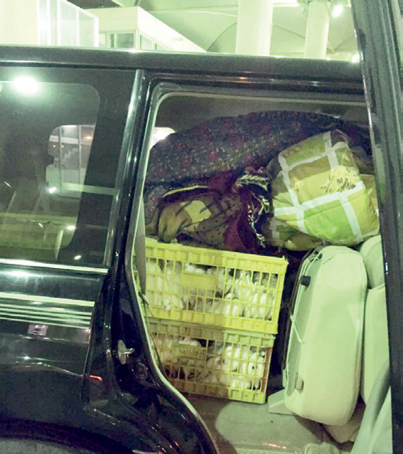 جانب من المضبوطات.«الاقتصادية»