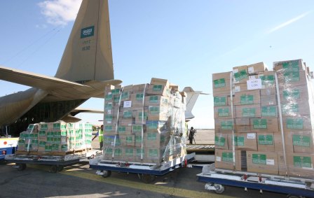 حملة خادم الحرمين الشريفين تكثف جهودها الأغاثية لغزة