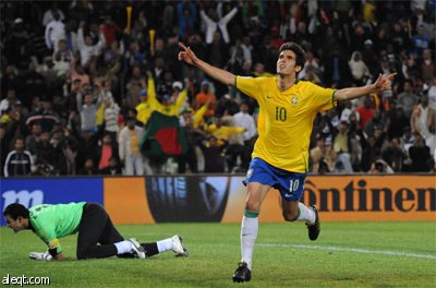 كاكا ينقذ البرازيل من ورطة "الفراعنة".. ومصر تحتج وتهدد بعدم اللعب أمام إيطاليا