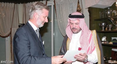 القباني يحتفي بولي عهد بلجيكا في جدة