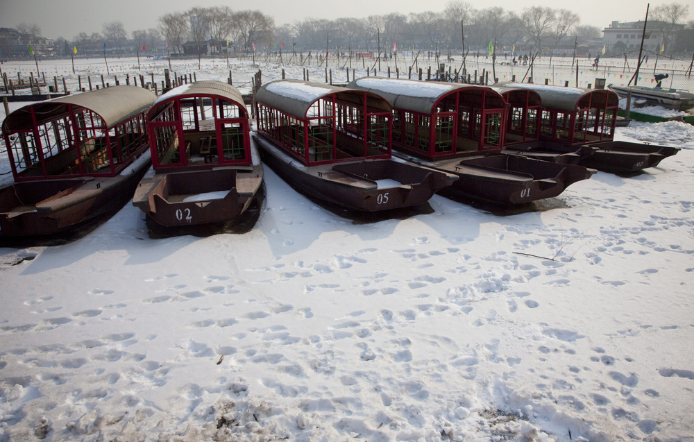 الثلوج مازالت متساقطة وبالأخص على قمة جبل فيلدبيرغ بالقرب من فرانكفورت.