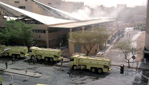 السيطرة على حريق «وشيقر» أقدم أسواق الرياض