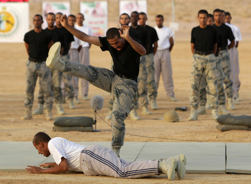 الأمير محمد بن نايف يرعى حفل تخريج دورات معهد حرس الحدود في الرياض