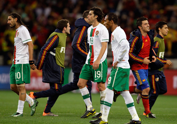 لاعبو البرتغال يعترفون بتفوق أسبانيا