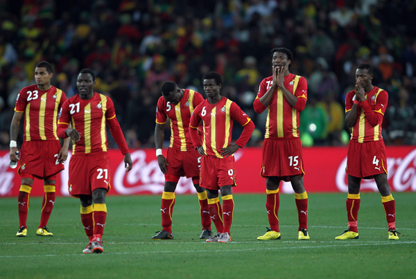 مسيرة غانا الرائعة في كأس العالم تنتهي بركلات الترجيح المؤلمة