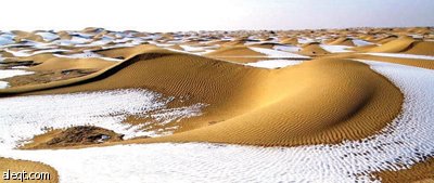 الكتل الباردة المصحوبة بضغط جوي تجلب الثلوج للسعودية