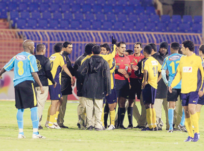 تغريم النصر 336 ألف ريال بعد أحداث لقاء التعاون