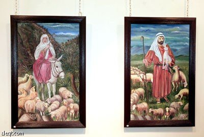 الإرادة تقود ذوي احتياجات خاصة سوريين لإقامة معرض تشكيلي