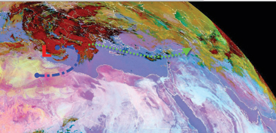 منخفض جوي عميق يرفع درجات الحرارة ويجلب الغبار للسعودية