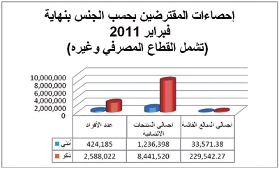 القروض الاستهلاكية تقفز 17%.. و65 ألفا يتعثرون في سداد 2.5 مليار