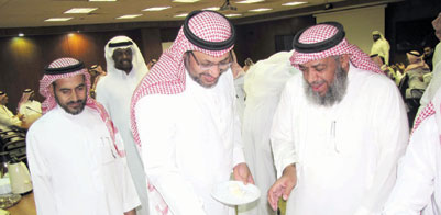 حفل المعايدة في عمادة التعليم الإلكتروني في جامعة الملك سعود