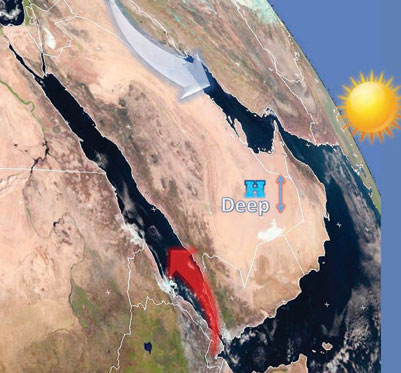 ضعف المنخفضات الجوية يقود إلى هدوء المناخ
