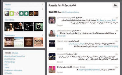 مستخدمو وسائل الاتصال يُعبرون عن غضبهم للفيلم المسيء للرسول