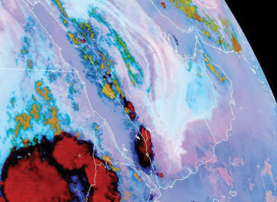 بوادر موسم أمطار مبكر في شمال غرب السعودية
