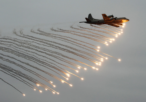 القوات البحرية اليابانية تستعرض قواها في خليج ساماغي جنوب طوكيو