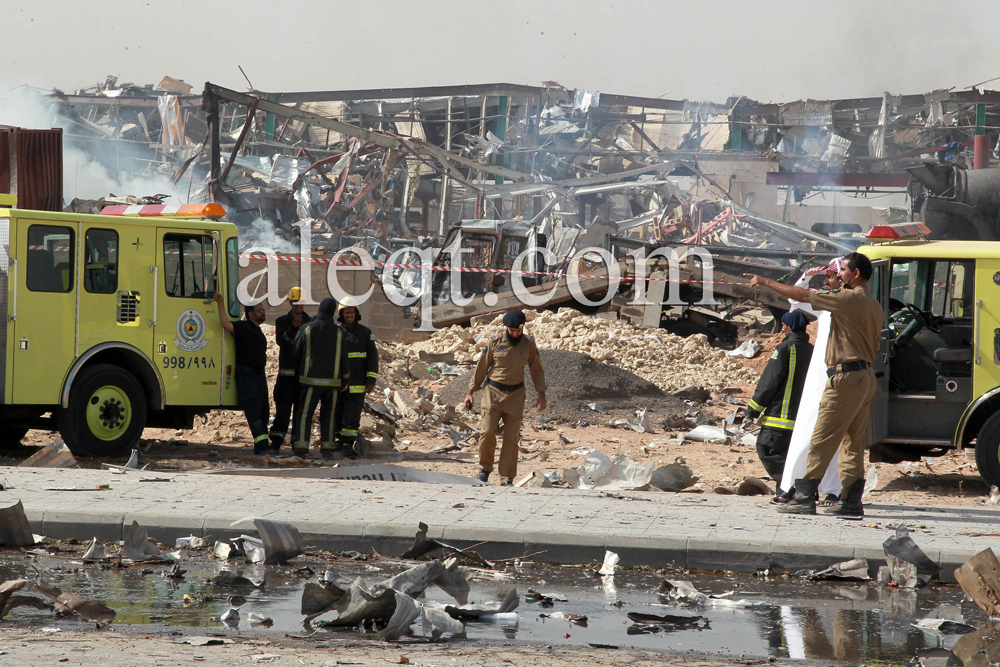 قصة مصورة .. خادم الحرمين يوجه بمتابعة المصابين في حادث انفجار شاحنة الغاز