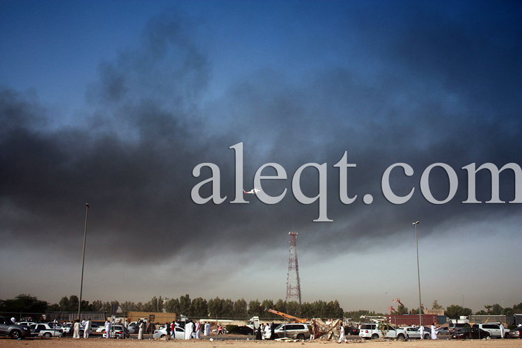 قصة مصورة .. خادم الحرمين يوجه بمتابعة المصابين في حادث انفجار شاحنة الغاز