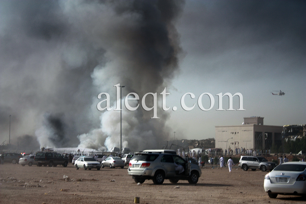 قصة مصورة .. خادم الحرمين يوجه بمتابعة المصابين في حادث انفجار شاحنة الغاز