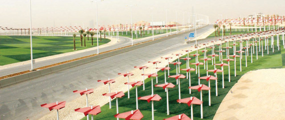 شرايين الرياض تتصل عبر طرق القاعدة الجوية