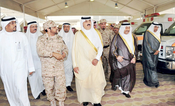 متعب بن عبد الله يتفقد قوات الحرس الوطني المشاركة في الحج