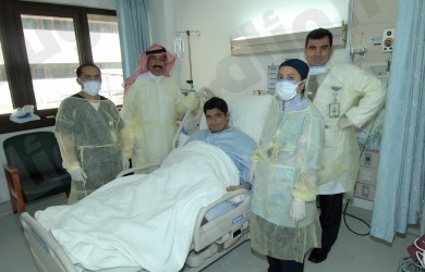 نجاح عملية مريض السمنة الشمري في مدينة الملك فهد الطبية