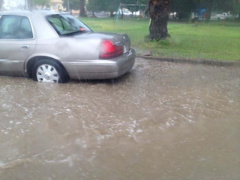 هطول أمطار غزيرة على محافظات تبوك