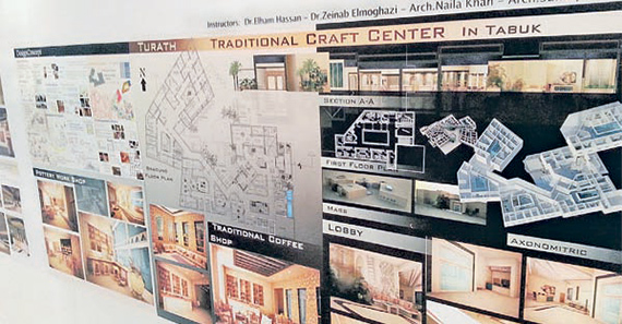 مشاريع هندسية وإعلانية لـ 450 سعودية أمام 3 آلاف زائر